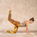 Buddha Stones Golden Dragon Flowers Print Gym Leggings Women's Yoga Pants - image 6