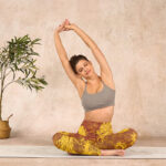 Buddha Stones Golden Dragon Flowers Print Gym Leggings Women's Yoga Pants - image 14