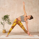 Buddha Stones Golden Dragon Flowers Print Gym Leggings Women's Yoga Pants - image 10