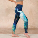 Buddha Stones Blue Peacock Colorful Feathers Print Gym Leggings Women's Yoga Pants - image 17