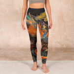 Buddha Stones Vibrant Phoenix Gym Leggings Women's Yoga Pants - image 2