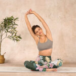 Buddha Stones Green Golden Snake Lily Peony Flowers Print Gym Leggings Women's Yoga Pants - image 14