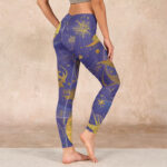 Buddha Stones Moon Sun Stars Print Gym Leggings Women's Yoga Pants - image 3