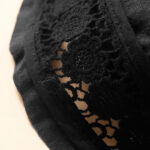 Buddha Stones Plain Color Bottom Hollow Lace Design Lace-up Cotton Linen Women's Shorts With Pockets - image 23