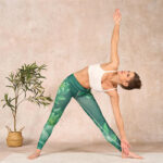 Buddha Stones Dark Green Lotus Flower Leaf Print Gym Fitness Leggings Women's Yoga Pants - image 7