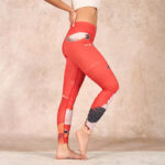 Buddha Stones Crane Print Lycra Fabric Fitness Leggings Women's Yoga Pants - image 12