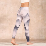 Buddha Stones Splash-ink Landscape Painting Print Fitness Leggings Women's Yoga Pants - image 4