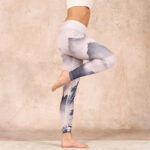 Buddha Stones Splash-ink Landscape Painting Print Fitness Leggings Women's Yoga Pants - image 11