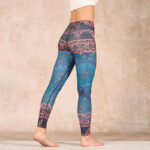 Buddha Stones Green Mandala Flower Print Gym Fitness Leggings Women's Yoga Pants - image 5