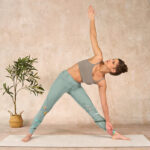 Buddha Stones White Pink Orchids Leaves Print Gym Leggings Women's Yoga Pants - image 10