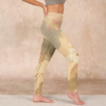 Buddha Stones Lotus Flowers Leaves Print Gym Leggings Women's Yoga Pants - image 17