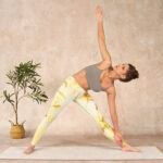 Buddha Stones Light Yellow Peony Flowers Birds Print Sports Leggings Women's Yoga Pants - image 10