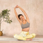 Buddha Stones Light Yellow Peony Flowers Birds Print Sports Leggings Women's Yoga Pants - image 14