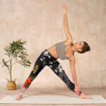 Buddha Stones Black Colorful Flowers Print Gym Leggings Women's Yoga Pants - image 10