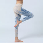 Buddha Stones Rose Daisy Print Gym Leggings Women's Yoga Pants - image 5