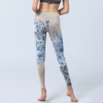 Buddha Stones Rose Daisy Print Gym Leggings Women's Yoga Pants - image 7