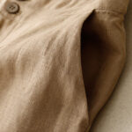 Buddha Stones Summer Casual Simple Design Linen Women's Wide Leg Pants With Zipper Pockets - image 41