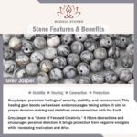 Buddha Stones Natural Grey Jasper Sodalite Om Mani Padme Hum Buddha Face Healing Bracelet - image 10