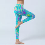 Buddha Stones Splash Ink Print Exercise Leggings Women's Yoga Pants - image 5