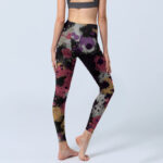 Buddha Stones Splatter Print Exercise Leggings Women's Yoga Pants - image 4