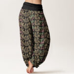 Buddha Stones Animal Stripes Design Women's Elastic Waist Harem Pants - image 2