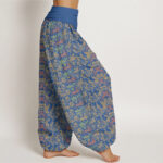 Buddha Stones Animal Stripes Design Women's Elastic Waist Harem Pants - image 10