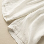 Buddha Stones Summer Casual Plain Zipper Button Cotton Linen Women's Shorts With Pockets - image 12