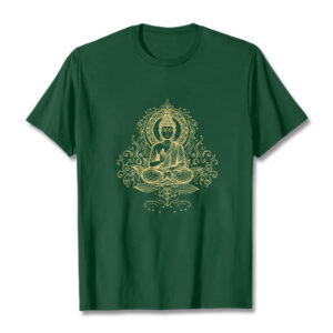 Buddha Stones Lotus Flower Vines Meditation Buddha Tee T-shirt
