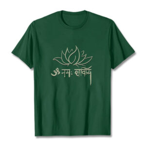 Buddha Stones Lotus Sanskrit Namah Shivaya Tee T-shirt