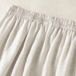 Buddha Stones Casual Plain Lace Side Design 7-8 Length Cotton Linen Women's Harem Pants With Pockets - image 19
