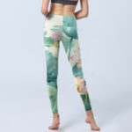 Buddha Stones Lotus Flowers Leaves Lotus Pods Pattern Print Gym Leggings Women's Yoga Pants - image 7