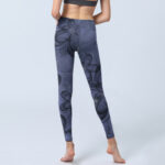 Buddha Stones Abstract Petals Pattern Print Gym Leggings Women's Yoga Pants - image 7