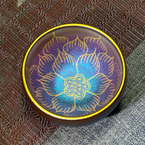 Buddha Stones Handmade Chinese Jianzhan Lotus Flower Pattern Ceramic Teacup Kung Fu Tea Cup 150ml