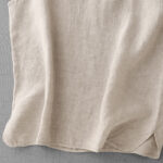 Buddha Stones Summer Plain Adjustable Strap Design Women's Cotton Linen Vest Waistcoat - image 5
