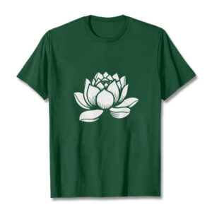 Buddha Stones Lotus Flower Design Tee T-shirt