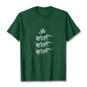 Buddha Stones OM MANTRA Sanskrit Pattern Tee T-shirt
