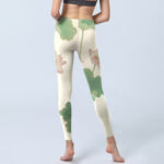 Buddha Stones Elegant Lotus Flower Leaves Pattern Print Gym Leggings Women's Yoga Pants - image 7