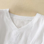 Buddha Stones Summer Casual Plain Women's V-neck Design Half Sleeve T-shirt - image 13
