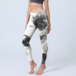Buddha Stones Watercolor Rose Pattern Print Gym Leggings Women's Yoga Pants - White - US18，UK/AU22，EU50 (4XL) - image 1