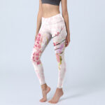Buddha Stones Butterfly Plum Blossom Fu Character Pattern Print Gym Leggings Women's Yoga Pants - LavenderBlush - US18，UK/AU22，EU50 (4XL) - image 1
