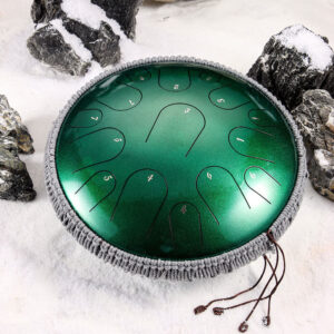 Buddha Stones Steel Tongue Drum Sound Healing Mindfulness Meditation Drum Kit 15 Note 14 Inch Percussion Instrument