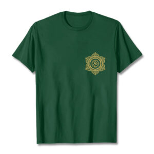 Buddha Stones Golden Mandala OM Pattern Tee T-shirt