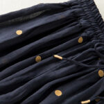 Buddha Stones Artistic Vintage Dot Pattern Women's Pleated Skirt - image 19