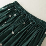 Buddha Stones Artistic Vintage Dot Pattern Women's Pleated Skirt - image 11