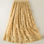 Buddha Stones Artistic Vintage Dot Pattern Women's Pleated Skirt - image 25