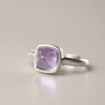 Buddha Stones Natural 925 Sterling Silver Amethyst Adjustable Balance Ring - A Style(About 8*8mm) - image 8