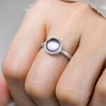 Buddha Stones Natural 925 Sterling Silver Amethyst Adjustable Balance Ring - image 5