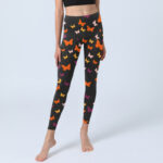 Buddha Stones Colorful Butterfly Print Gym Leggings Women's Yoga Pants - image 6