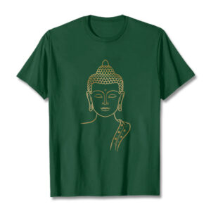 Buddha Stones Golden Buddha In Deep Meditation Tee T-shirt