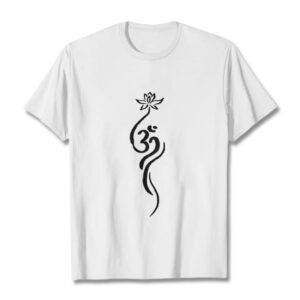 Buddha Stones Lotus Flower Om Design Tee T-shirt